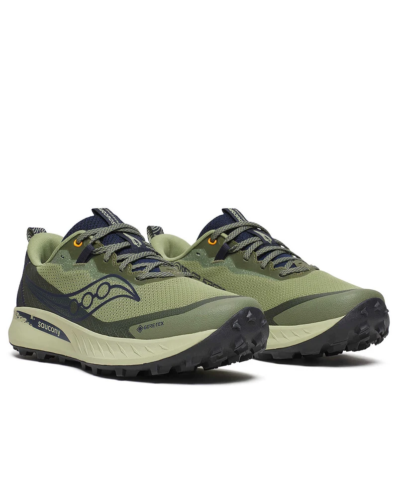 Saucony Peregrine 15 Gore-Tex Hemlock / Navy