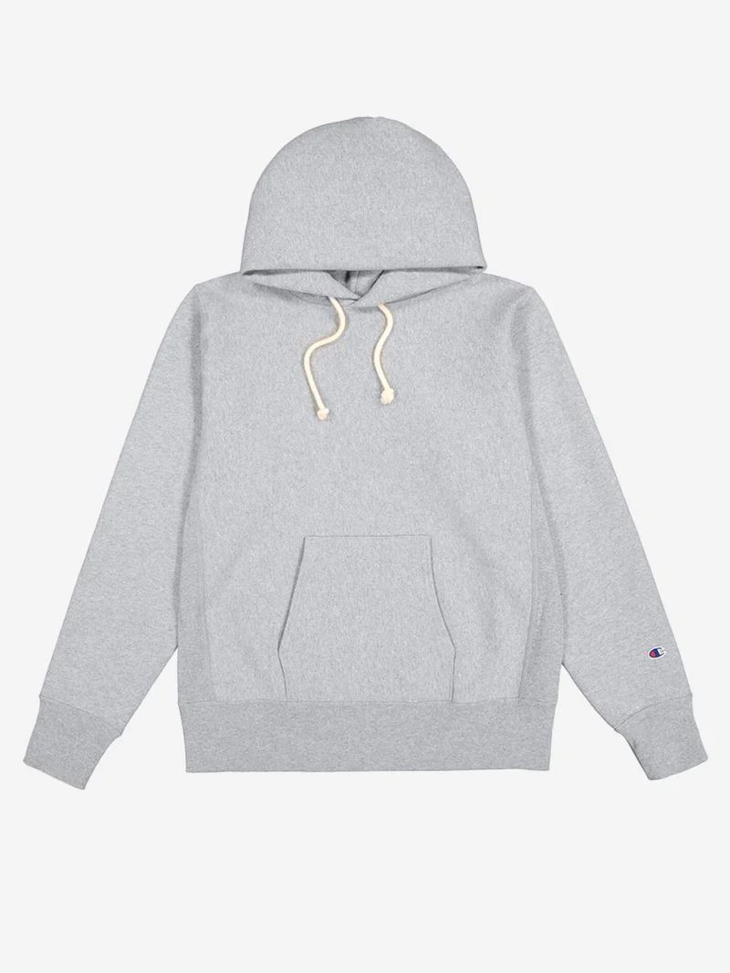 Hoodie grigia Reverse Weave Made in USA