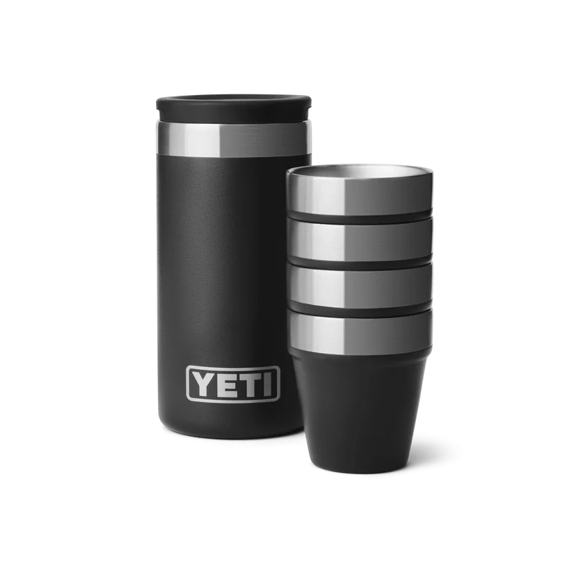 Yeti Shot Glasses & Case Black