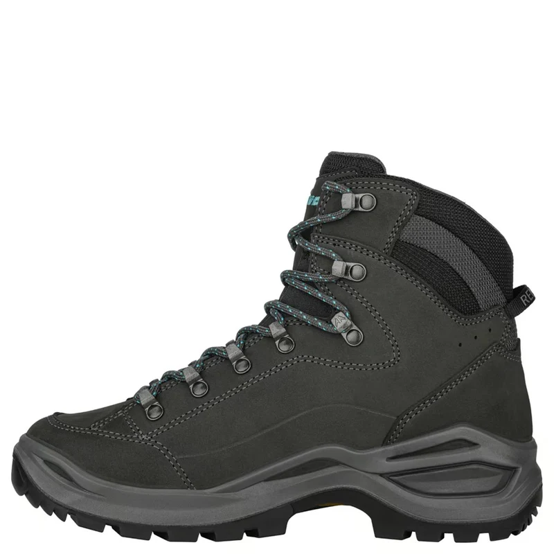 Lowa Damen Trekkingschuhe Renegade Evo GTX MID Ws S Asphalt/ Türkis