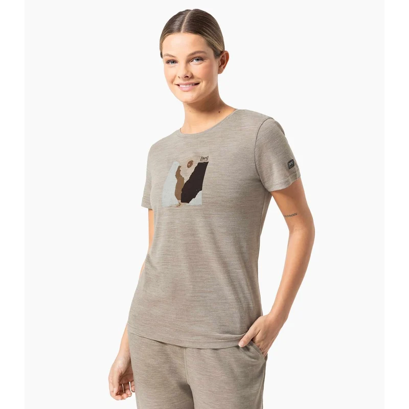 Super Natural Rio Grande Tee vintage khaki melange various Damen T-Shirt