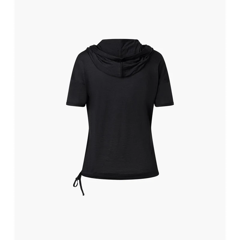 Super Natural Justshort Hoodie jet black Damen