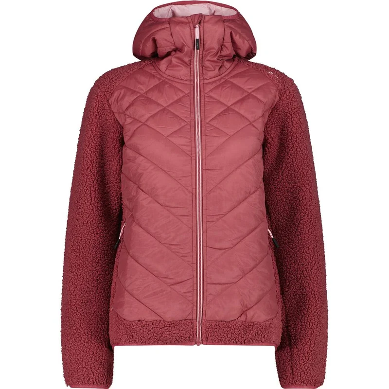 CMP Jacket Hybrid Fix Hood Damen Isolationsjacke peony