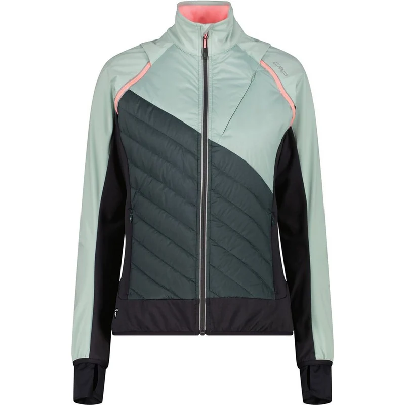 CMP Jacket With Detachable Sleeves Damen Isolationsjacke jade trek green