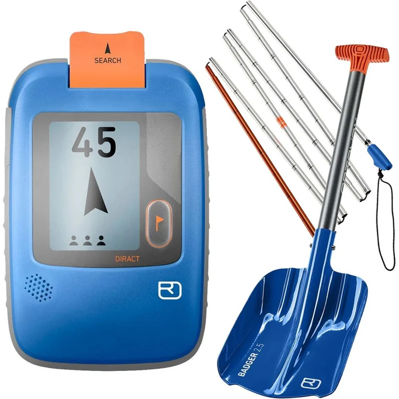 LVS Komplettset Ortovox Diract + Badger Lawinenschaufel + Alu 240 Sonde