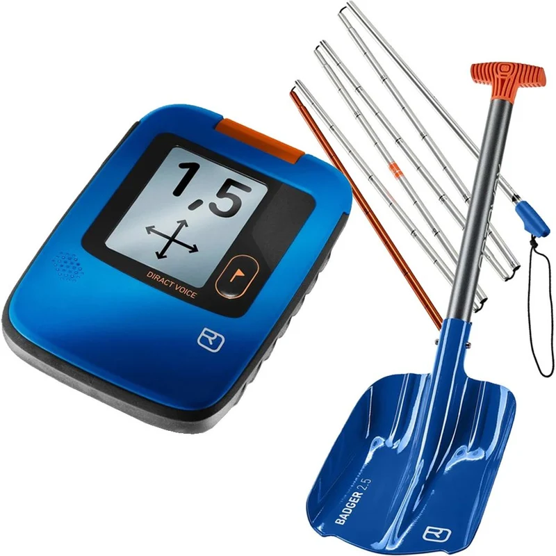 LVS Komplettset Ortovox Diract Voice + Badger Lawinenschaufel + Alu 240 Sonde