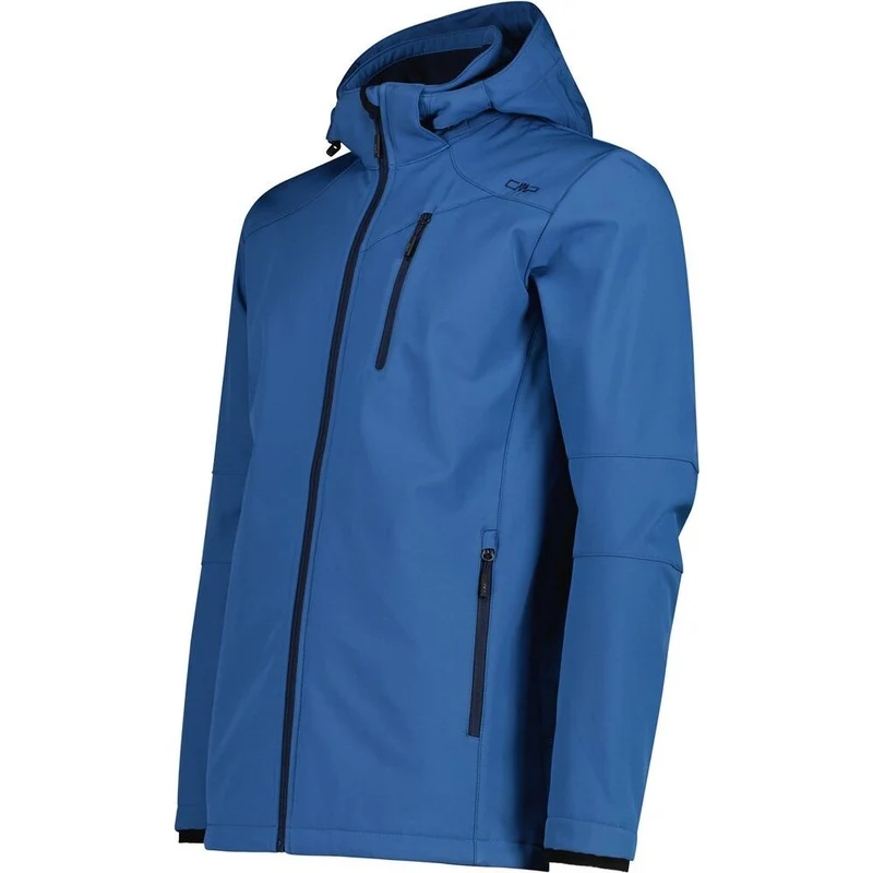 CMP Zip Hood Herren Softshelljacke bluestone