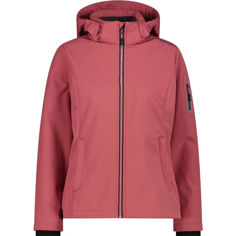 CMP Zip Hood Damen Softshelljacke peony