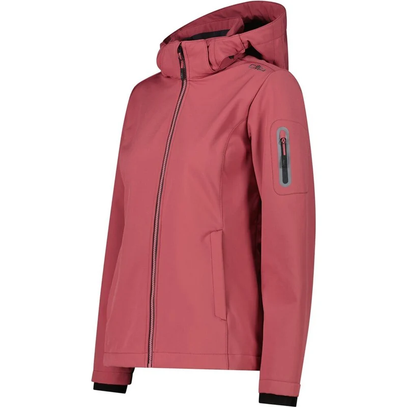 CMP Zip Hood Damen Softshelljacke peony