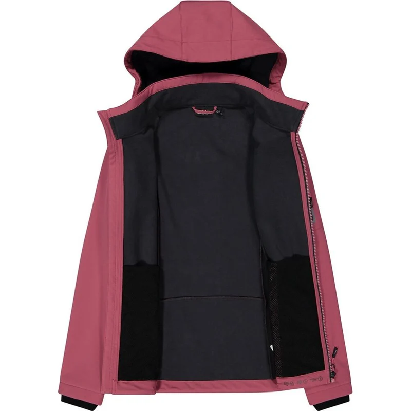 CMP Zip Hood Damen Softshelljacke peony
