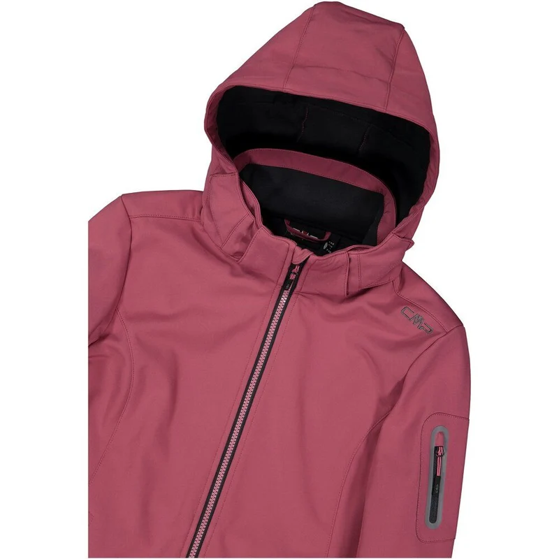 CMP Zip Hood Damen Softshelljacke peony