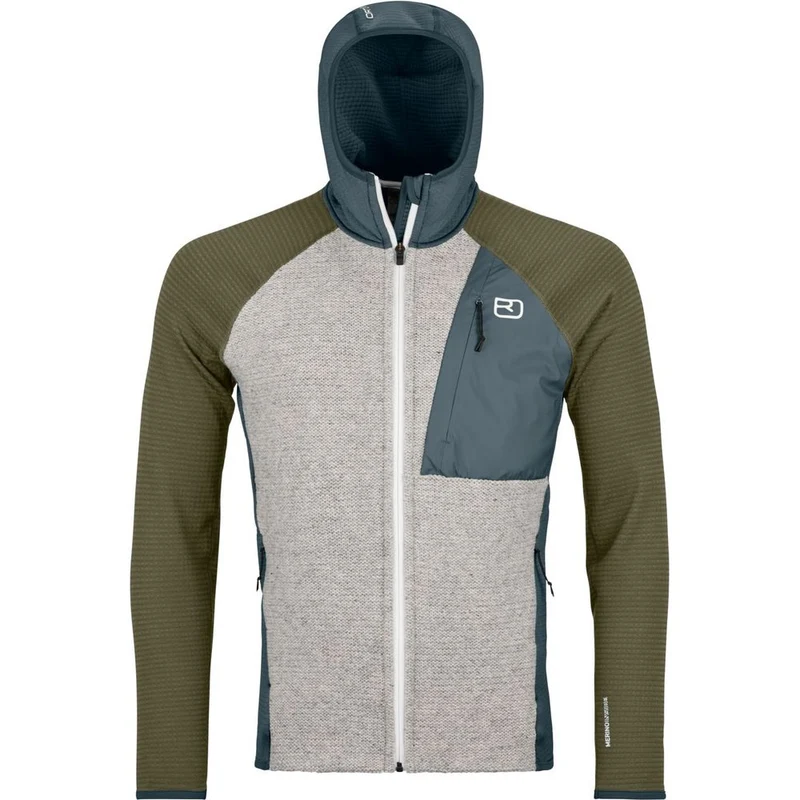Ortovox Fleece GP Classic Knit Hoody Herren Fleecejacke dark arctic grey