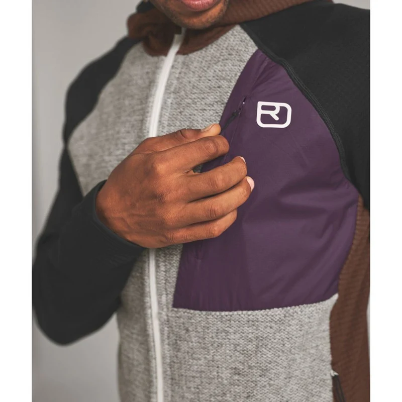 Ortovox Fleece GP Classic Knit Hoody Herren Fleecejacke dark arctic grey