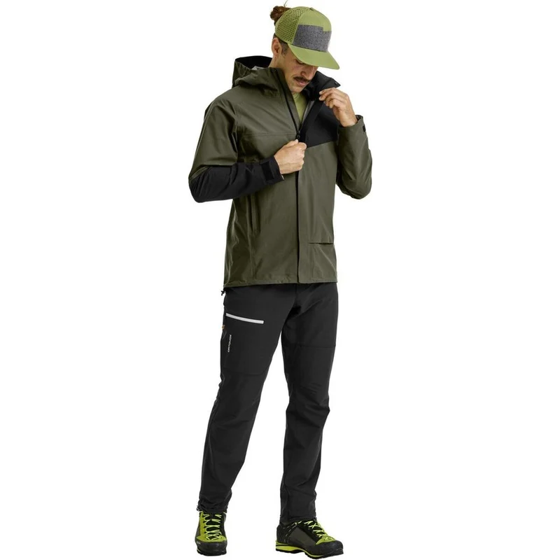 Ortovox Seceda 3L Herren Hardshelljacke dark wild herbs