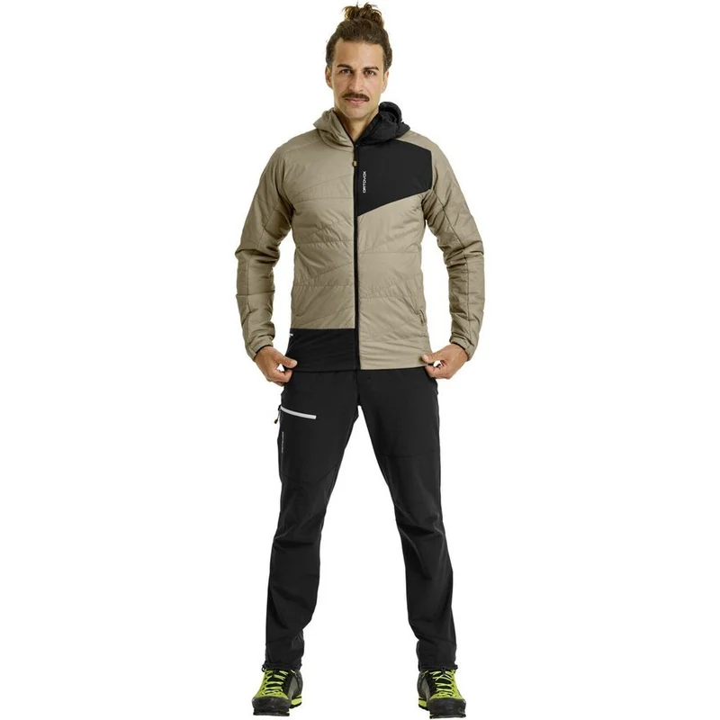 Ortovox Swisswool Piz Duan Herren Isolationsjacke grey sand