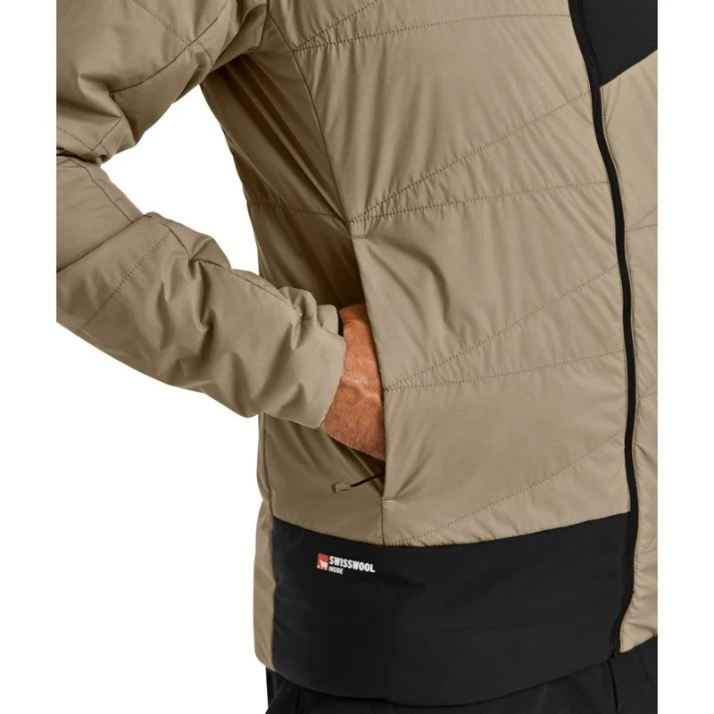 Ortovox Swisswool Piz Duan Herren Isolationsjacke grey sand