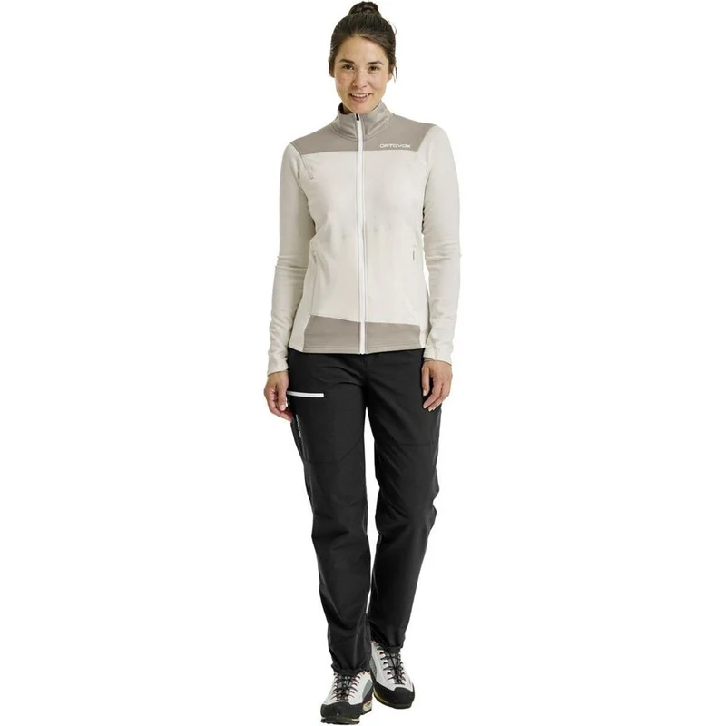 Ortovox Fleece Light Damen Fleecejacke white chalk