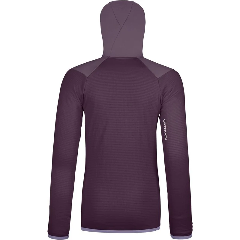 Ortovox Fleece Grid Hoody Damen Fleecejacke dark wild berry