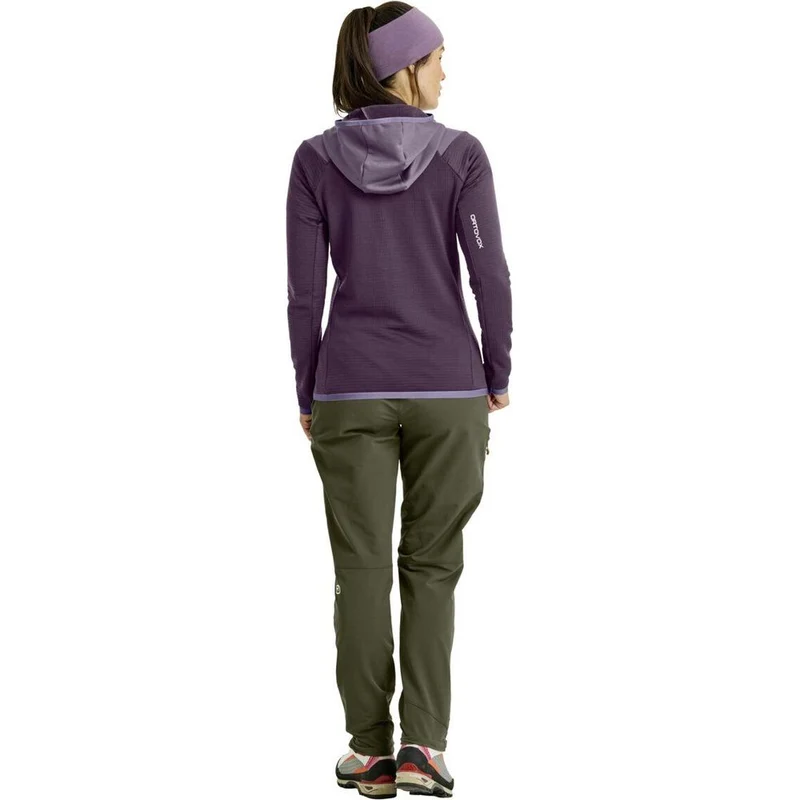 Ortovox Fleece Grid Hoody Damen Fleecejacke dark wild berry