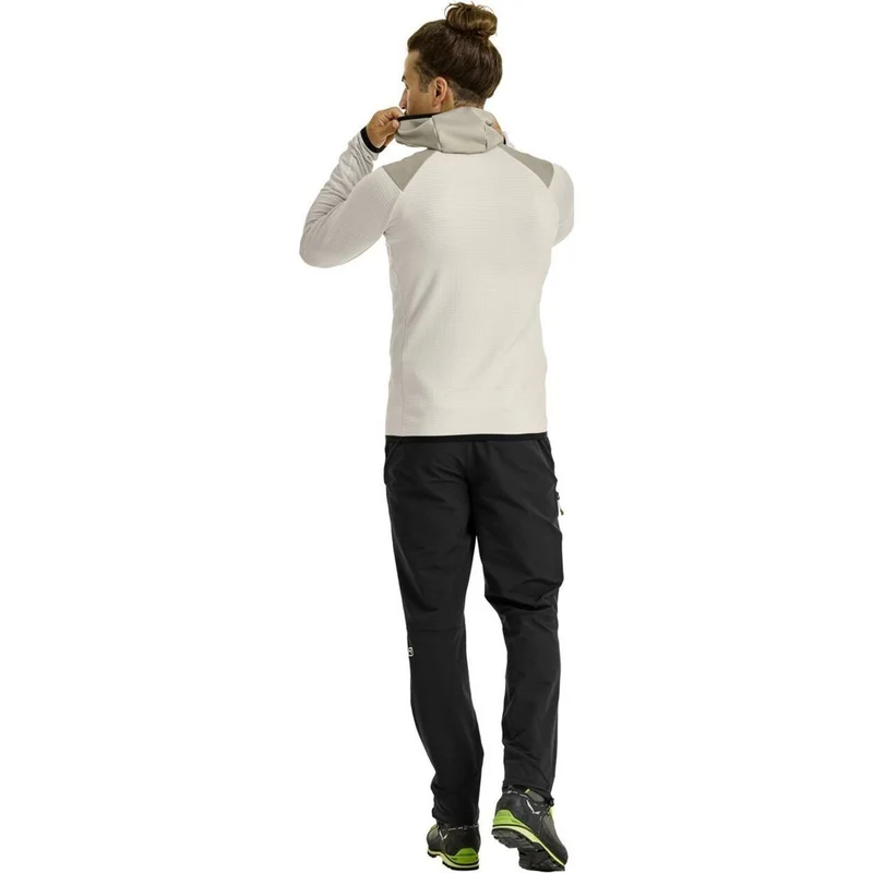 Ortovox Fleece Grid Hoody Herren Fleecejacke white chalk
