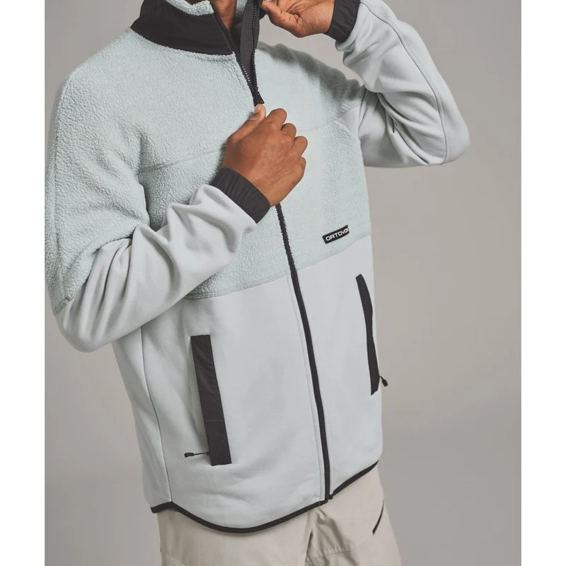 Ortovox Fleece Teddy Herren Jacke dark wild herbs