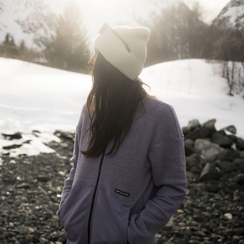Ortovox Fleece Teddy Damen Jacke white tea