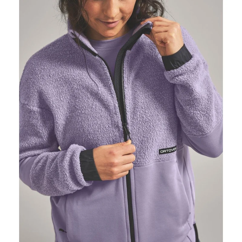 Ortovox Fleece Teddy Damen Jacke white tea
