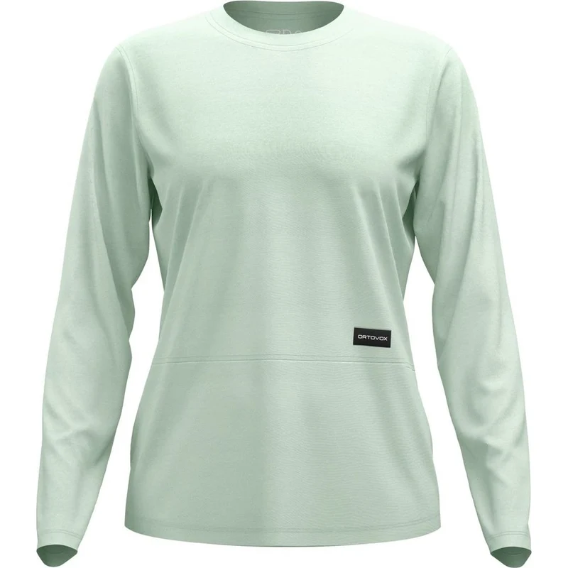 Ortovox 185 Merino Patch Damen Longsleeve green acid