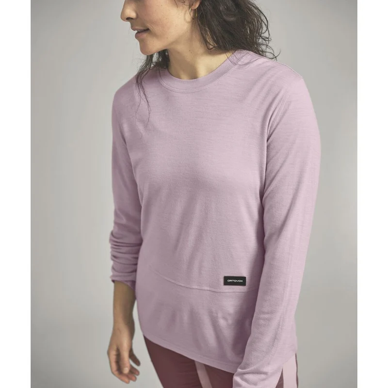 Ortovox 185 Merino Patch Damen Longsleeve green acid