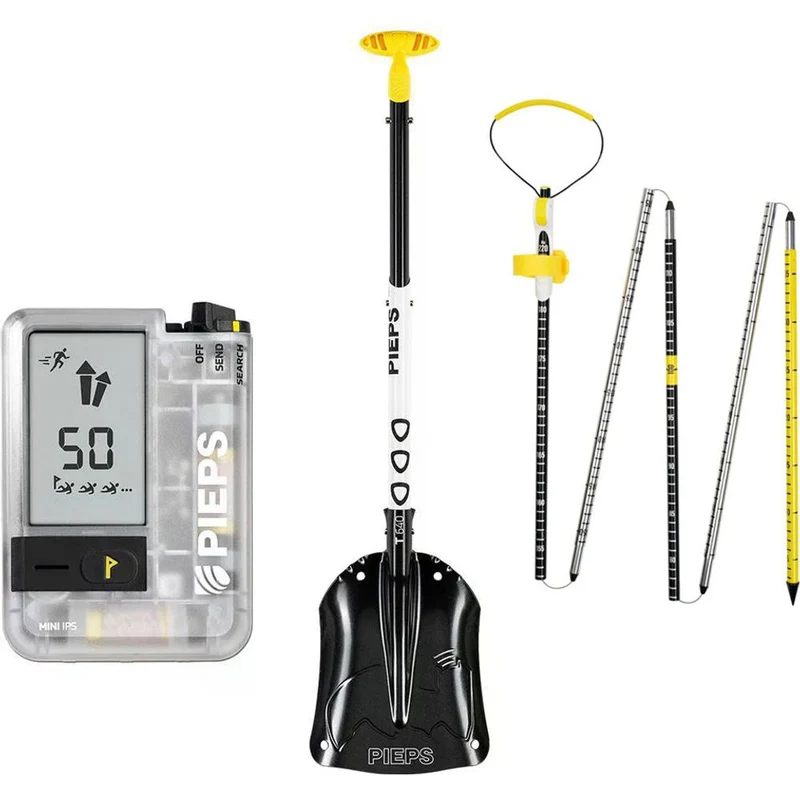 LVS Komplettset Pieps Ultimate Mini IPS + T640 telescopic Lawinenschaufel + Probe Aluminium 220 Sonde