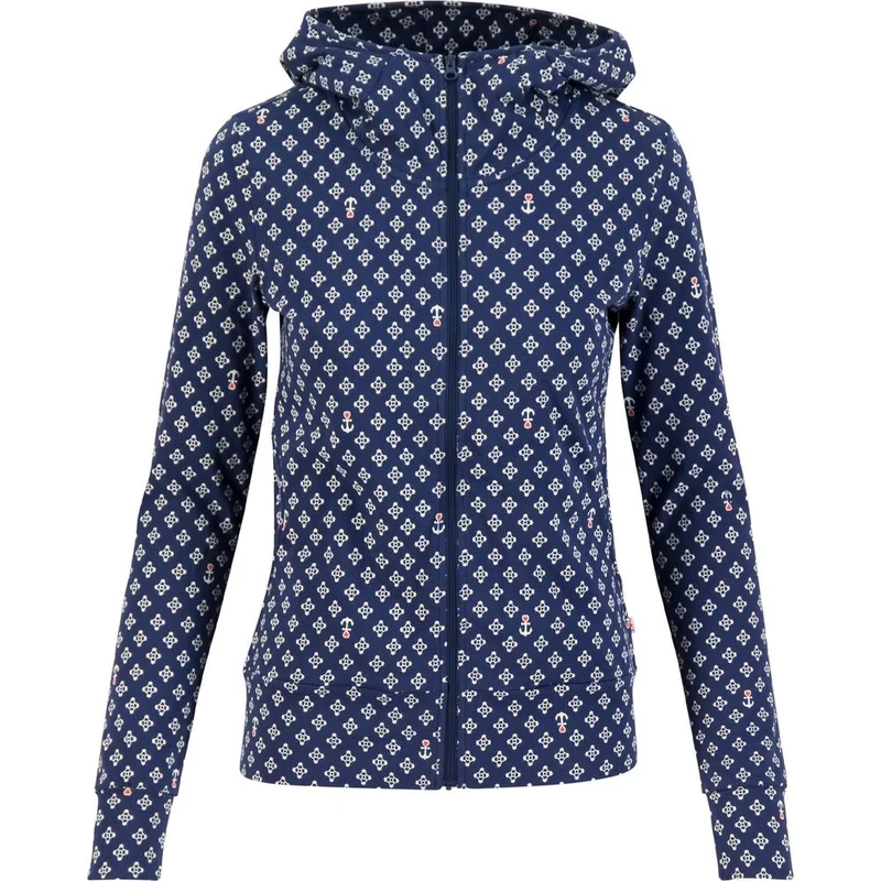 Blutsgeschwister Scuba Duba Zip UP Damen Kapuzenjacke cute little anchor