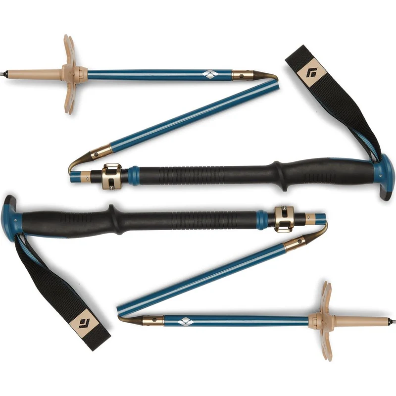 Black Diamond Traverse Compactor Ski Poles creek-blue