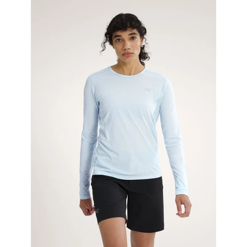 Arcteryx Sunna Crew LS Damen Langarmshirt alpine-blue