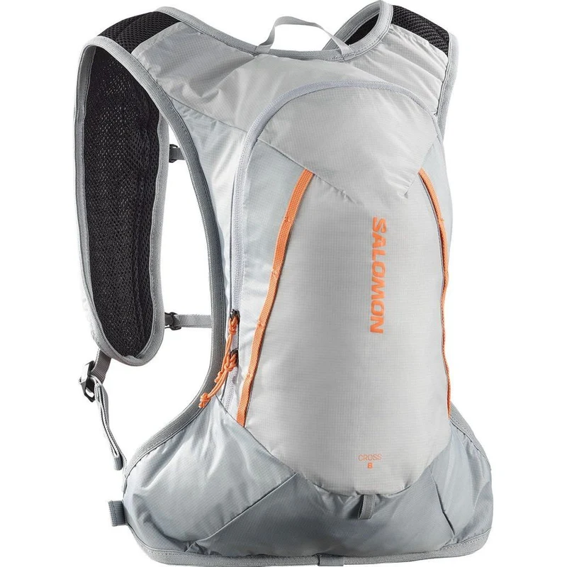 Salomon Cross 8 Laufrucksack gray-violet-quarry-nectarine
