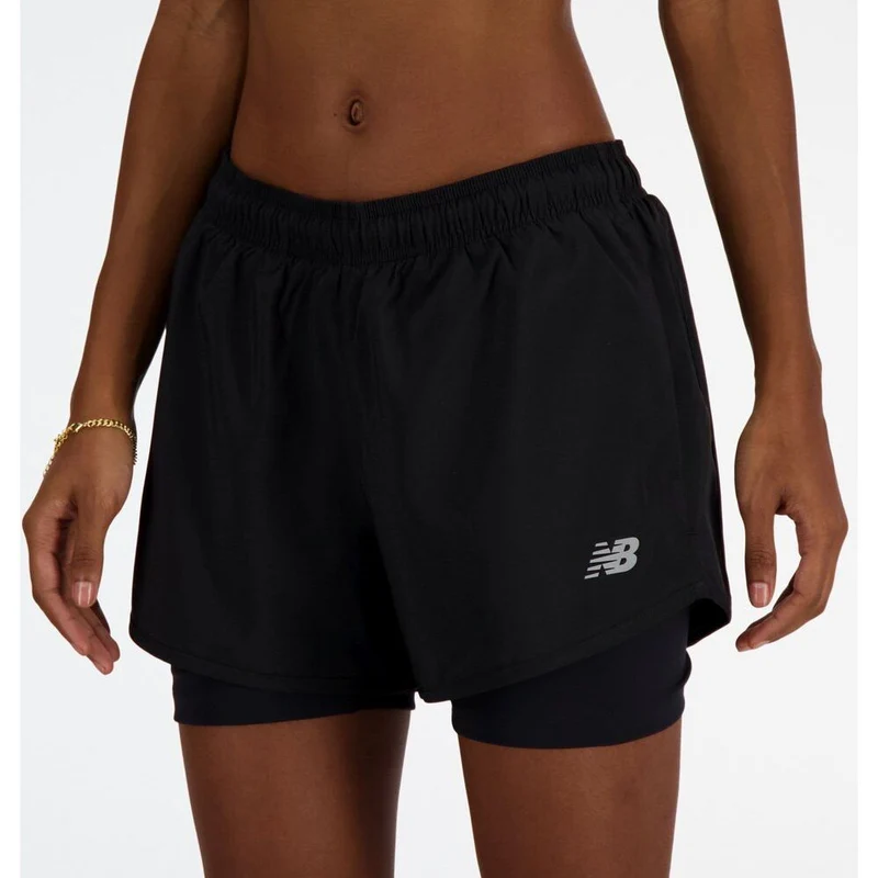 New Balance Womens Running Short black