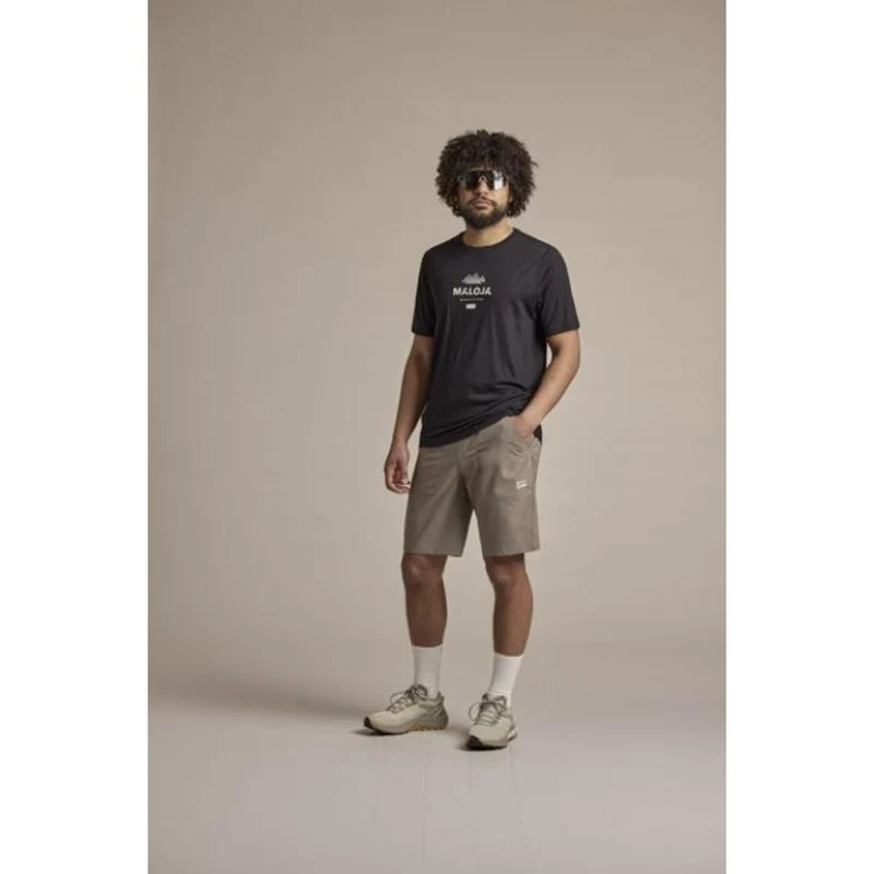 Maloja Kalmberg deep black Herren T-Shirt