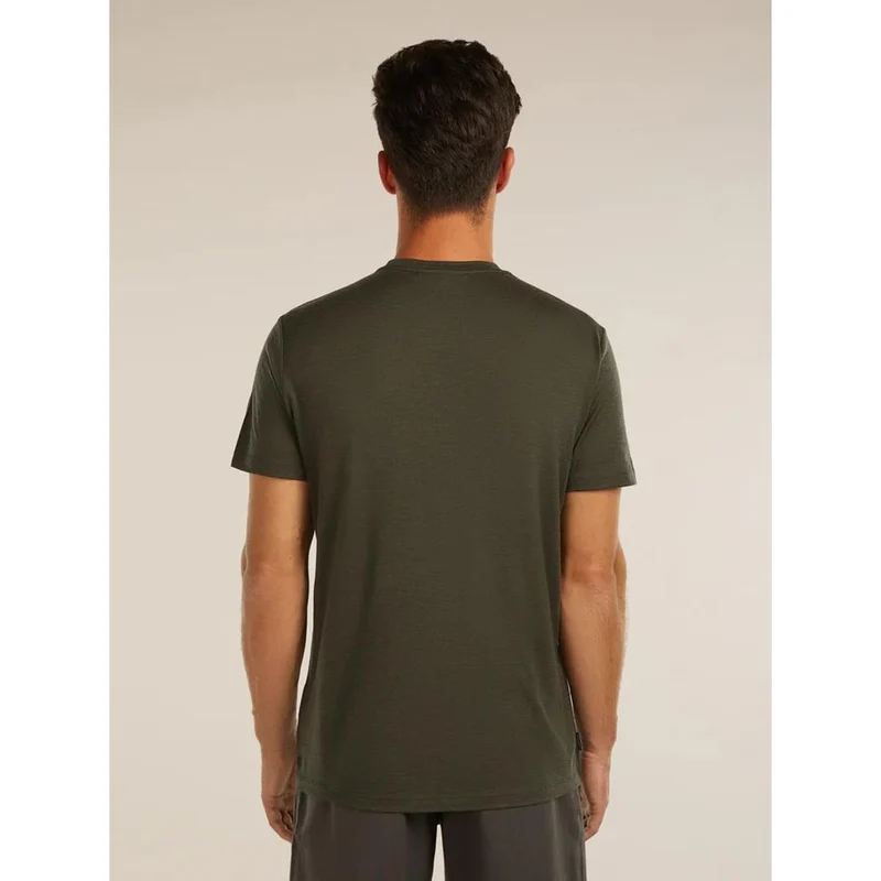 Icebreaker M Mer 150 Tech Lite SS Tee Range Stripes dk loden Herren T-Shirt