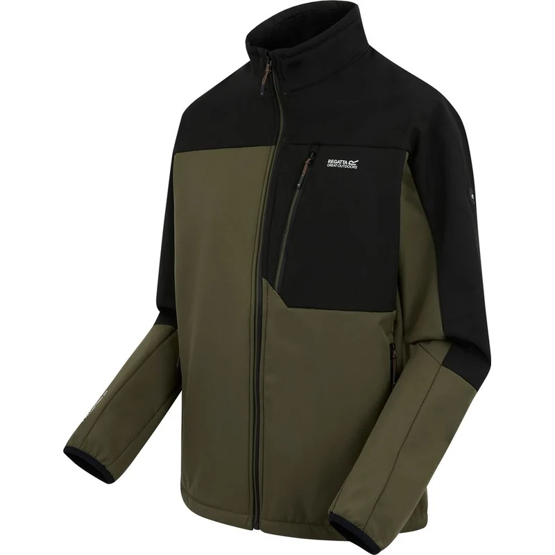 Regatta Moutdale Herren Softshelljacke olivengt blk