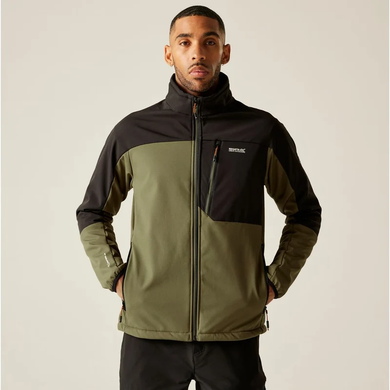 Regatta Moutdale Herren Softshelljacke olivengt blk