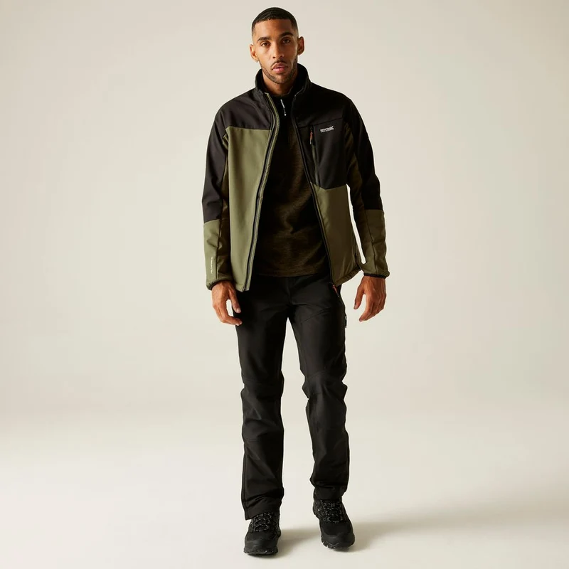 Regatta Moutdale Herren Softshelljacke olivengt blk