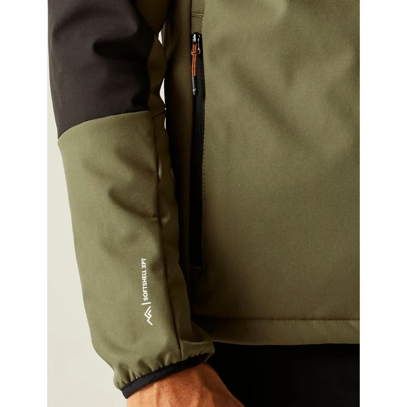 Regatta Moutdale Herren Softshelljacke olivengt blk