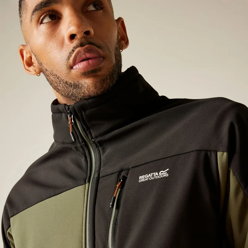 Regatta Moutdale Herren Softshelljacke olivengt blk