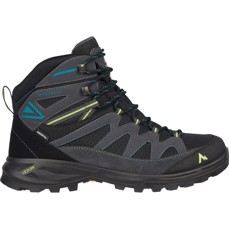 McKinley Vulcanus Mid AQX Herren Wanderschuh anthracite/blue petrol
