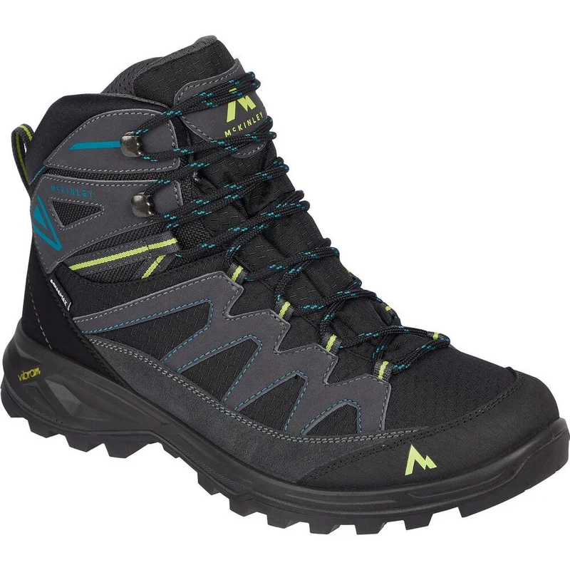 McKinley Vulcanus Mid AQX Herren Wanderschuh anthracite/blue petrol