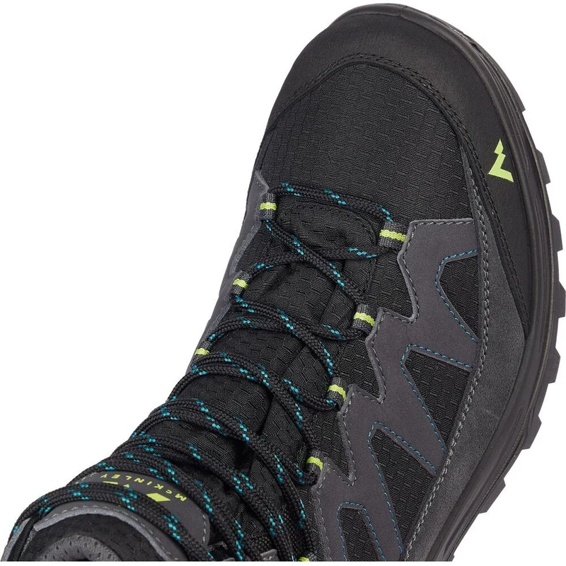 McKinley Vulcanus Mid AQX Herren Wanderschuh anthracite/blue petrol