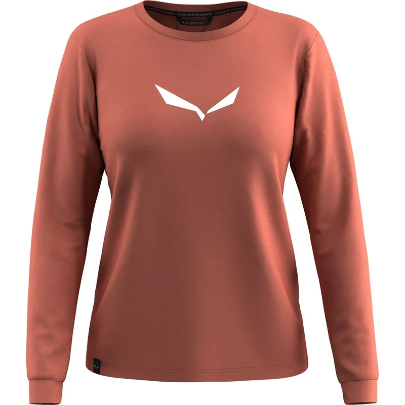 Salewa Eagle Solidlogo Dry Damen Longsleeve etruscan red