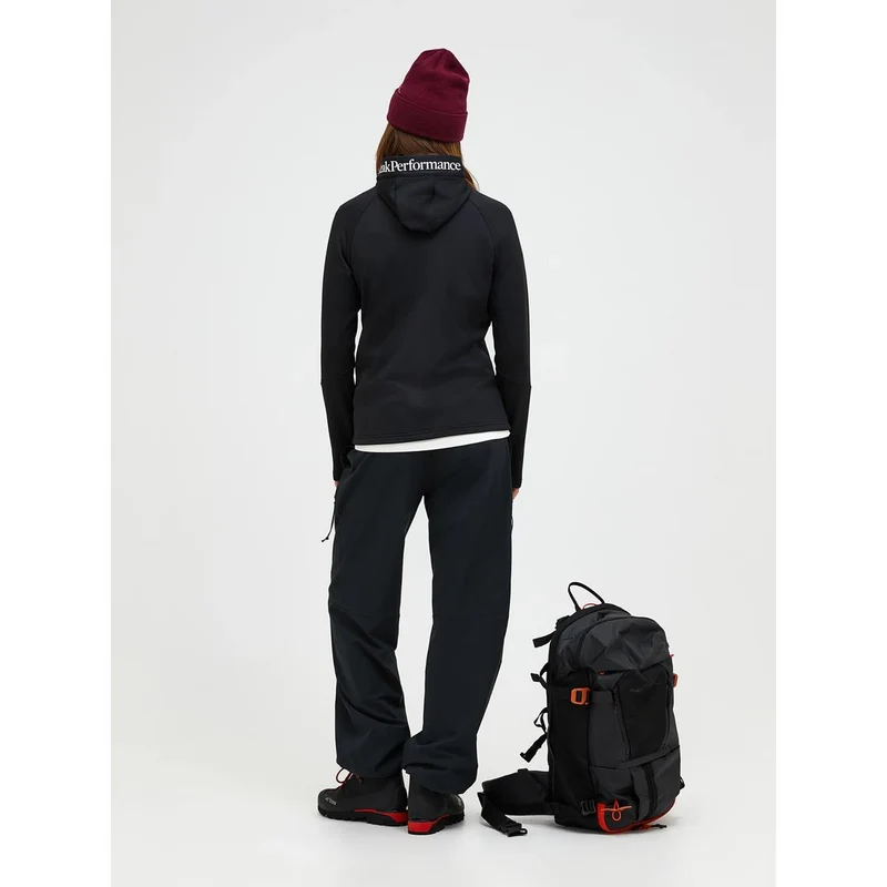 Peak Performance Damen Rider Essentials Midlayer Zip Hood Black