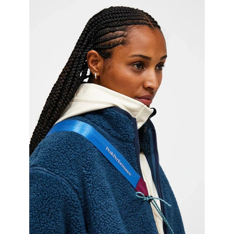 Peak Performance Damen Solid Pile Jacke Mountain Lake
