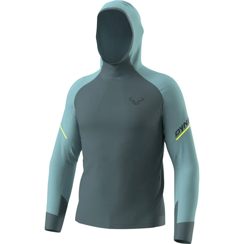 Dynafit Alpine L/S Hooded Herren Kapuzen-Longsleeve smoke blue
