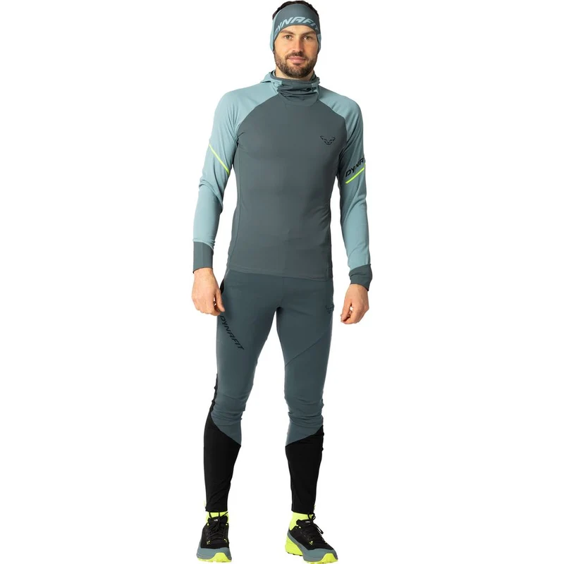 Dynafit Alpine L/S Hooded Herren Kapuzen-Longsleeve smoke blue